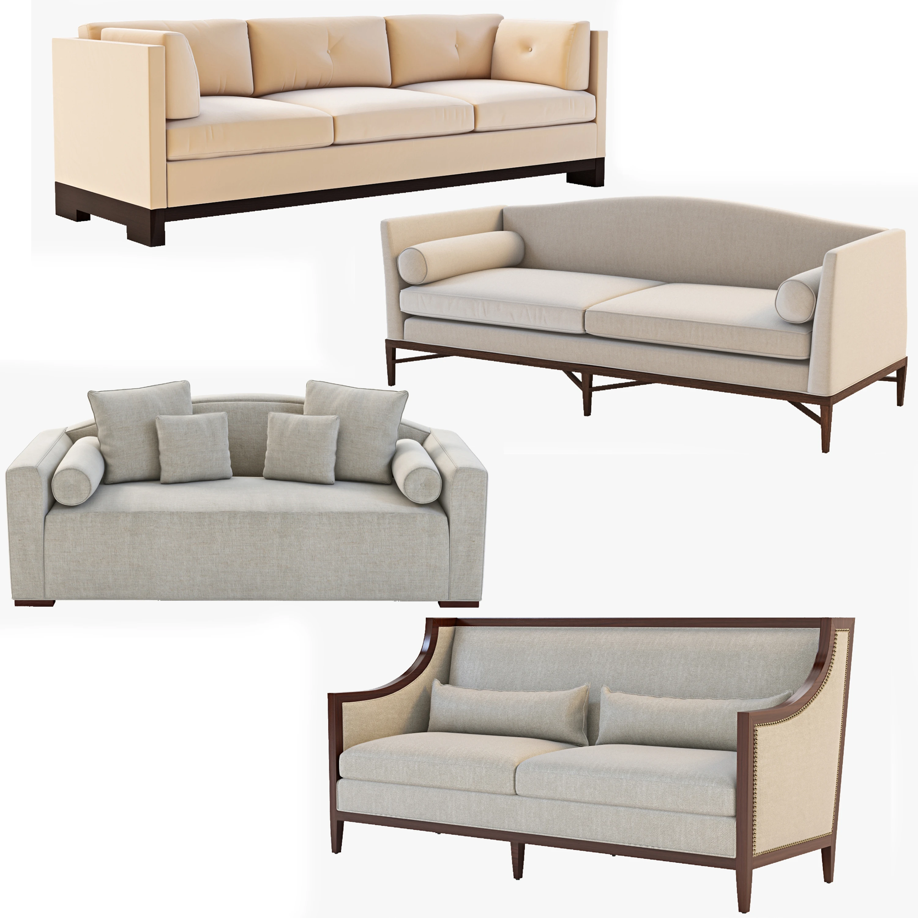 Bolier Sofa Collection 01 3D Model_01